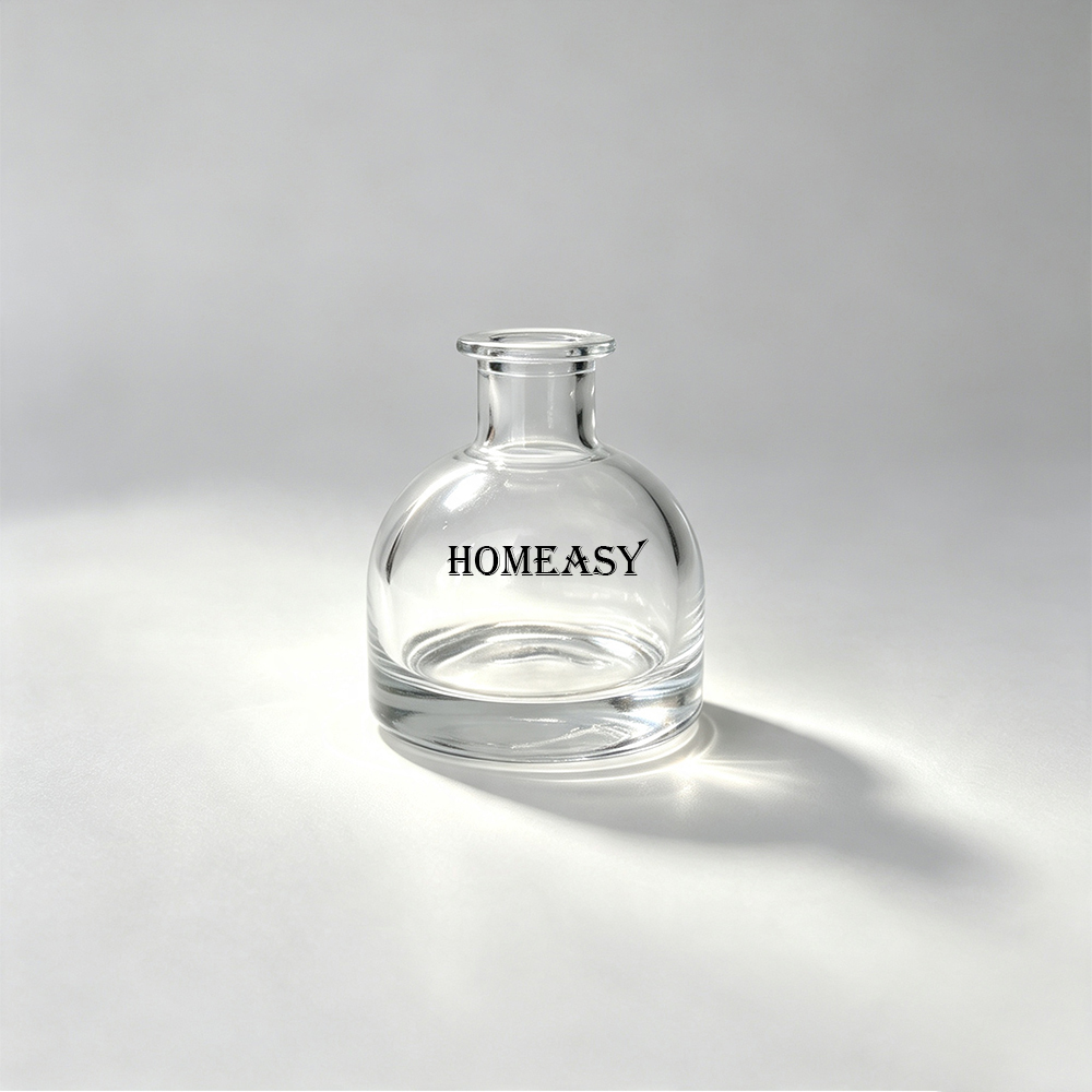 Home Fragrance Reed Diffuser Refill - Botella de vidrio vacía semicircular de