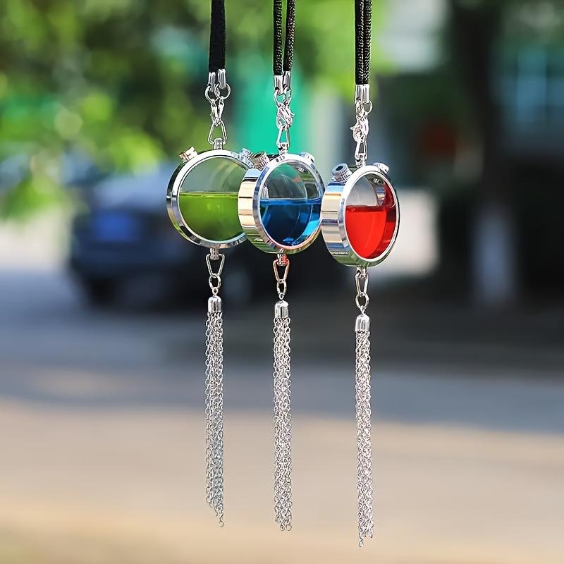 Diffuser Necklace Locket - Colgante decorativo metálico para coche, botella