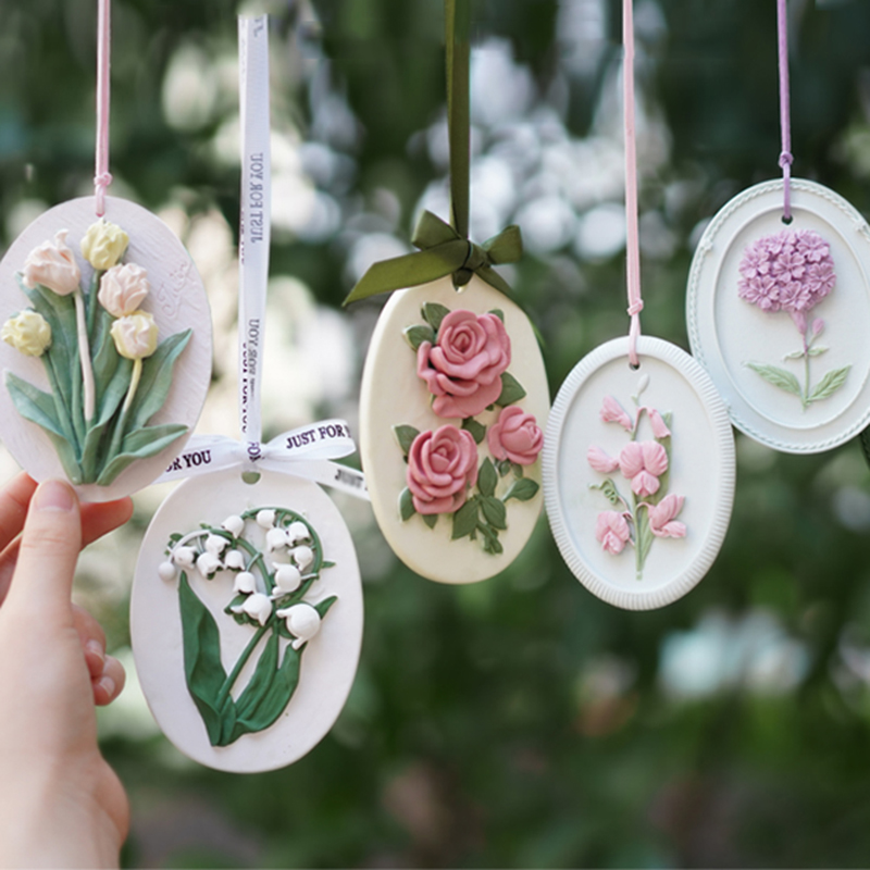 Diffuser Necklace Locket - Molde de silicona de flor grande