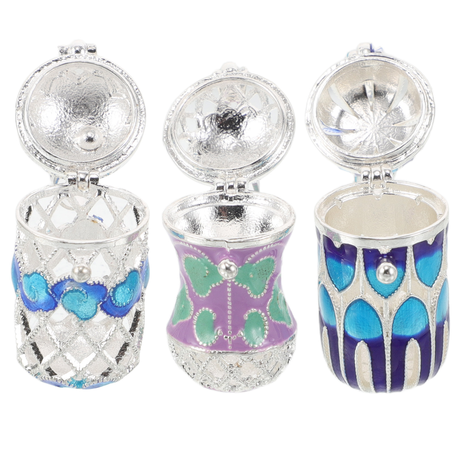 Diffuser Necklace Locket - 3 piezas Mini Colgante de Perfume